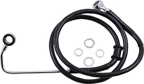 Brake Line - +8\" - Black - \'15-\'17 Softail 2015 - 2017
