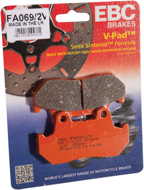 Organic Brake Pads - Honda CB - FA69/2 1981 - 1993