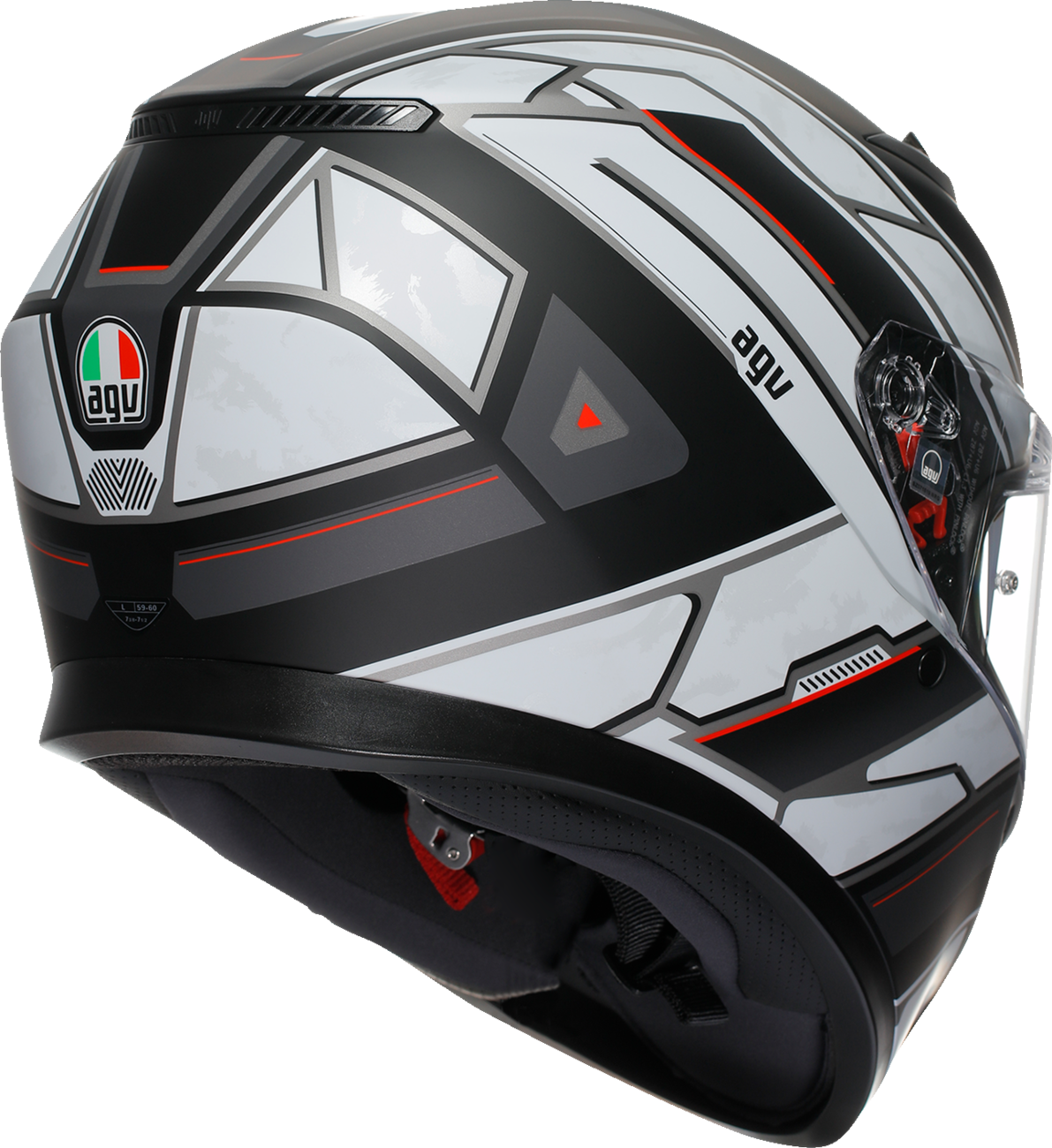 K3 Helmet - Rivia - Matte Black/White - XL