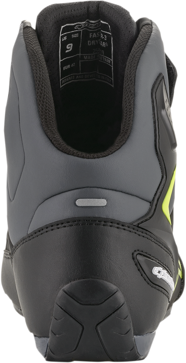 Faster-3 Drystar® Shoes - Black/Gray/Yellow - US 7
