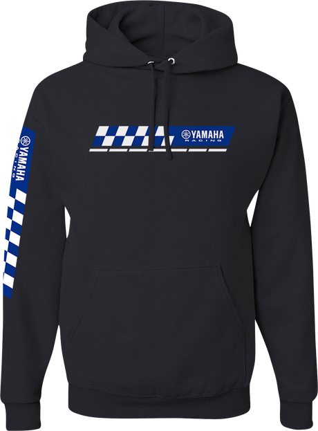 Yamaha Racing Check Hoodie - Black - 2XL