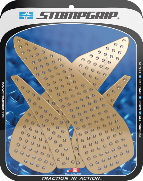 Traction Pad Tank Grips - Volcano - Clear - Hypermotard 950/SP 2019 - 2025