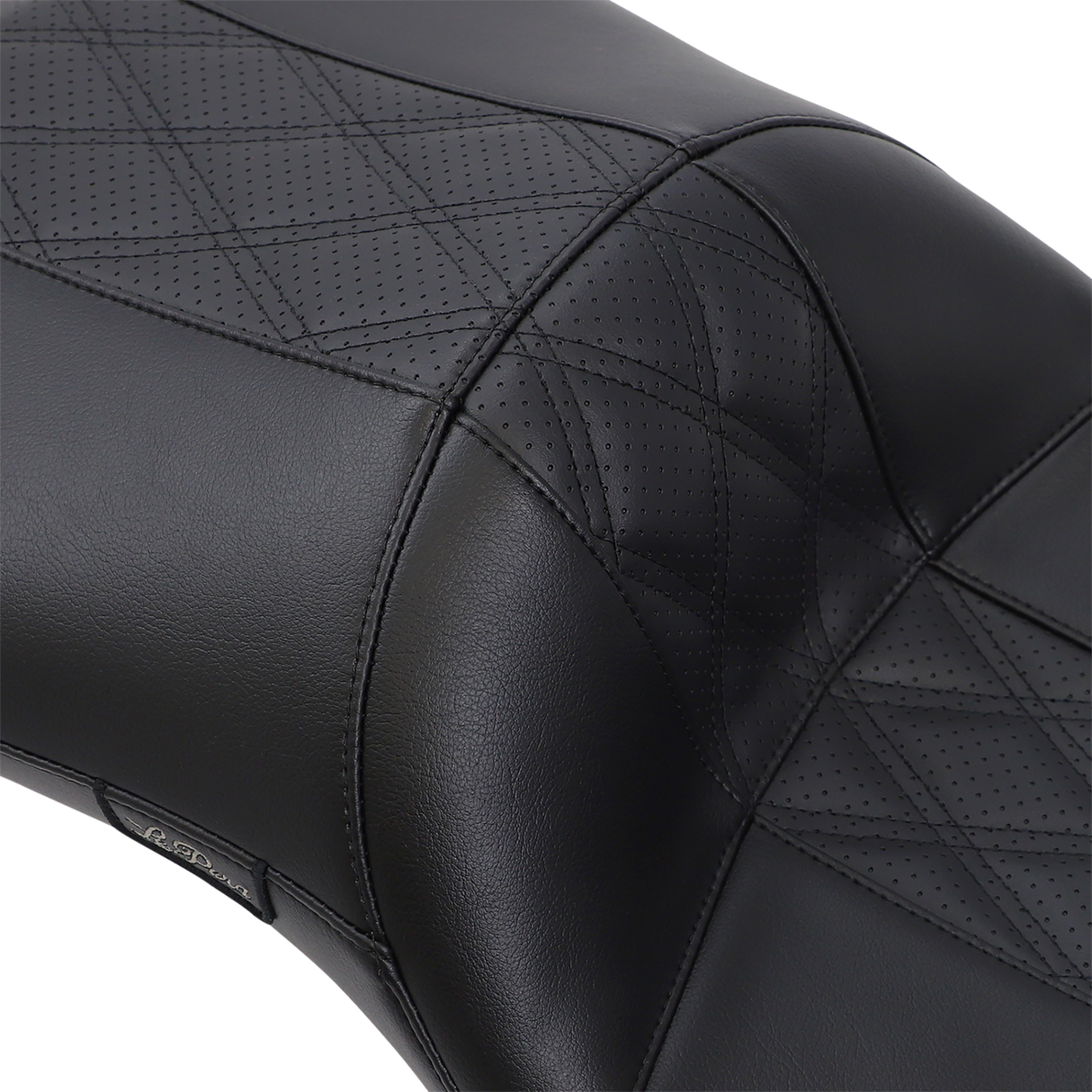 Maverick Daddy Long Legs Seat - Black w/ Black HR Inlay - Double Diamond - FL \'08-\'22 2008 - 2022
