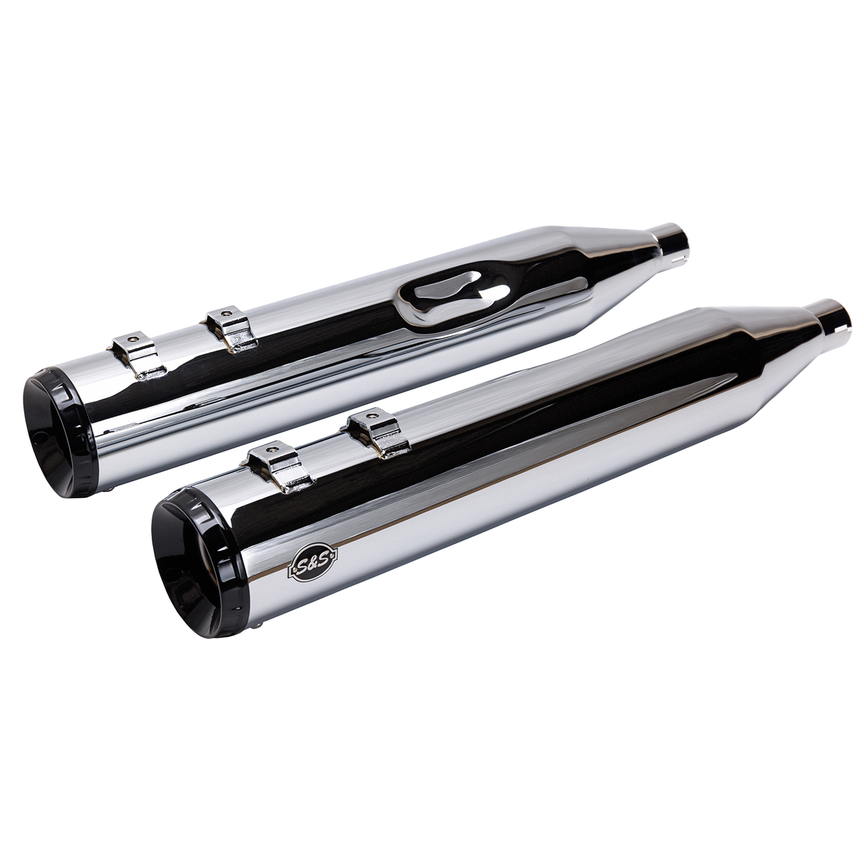 4-1/2\" GNX Slip-On Mufflers - Chrome 1995 - 2016