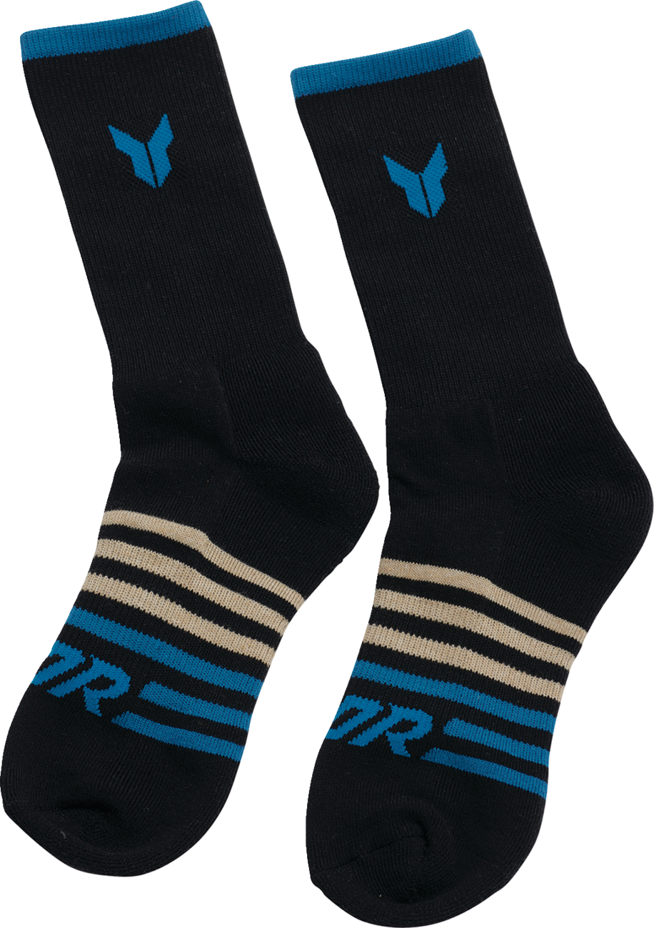 Crew Socks - Black - Small/Medium - 3 Pack