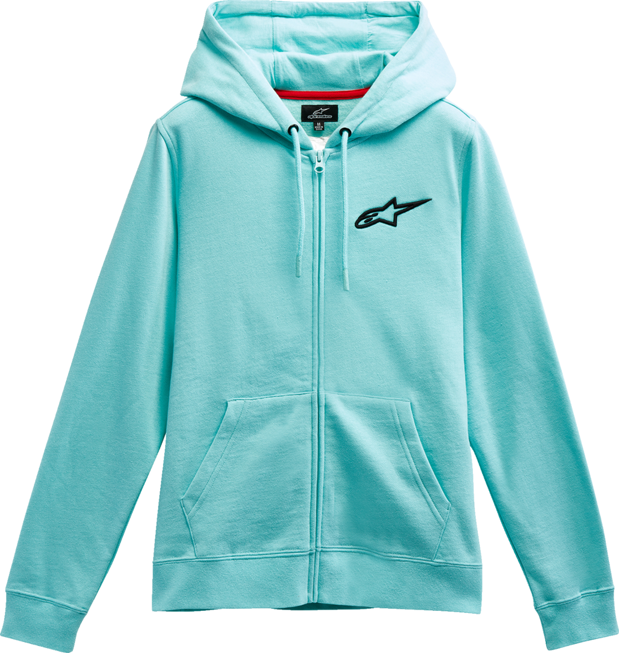 Women\'s Ageless Zip Hoodie - Light Aqua/Black - 2XL