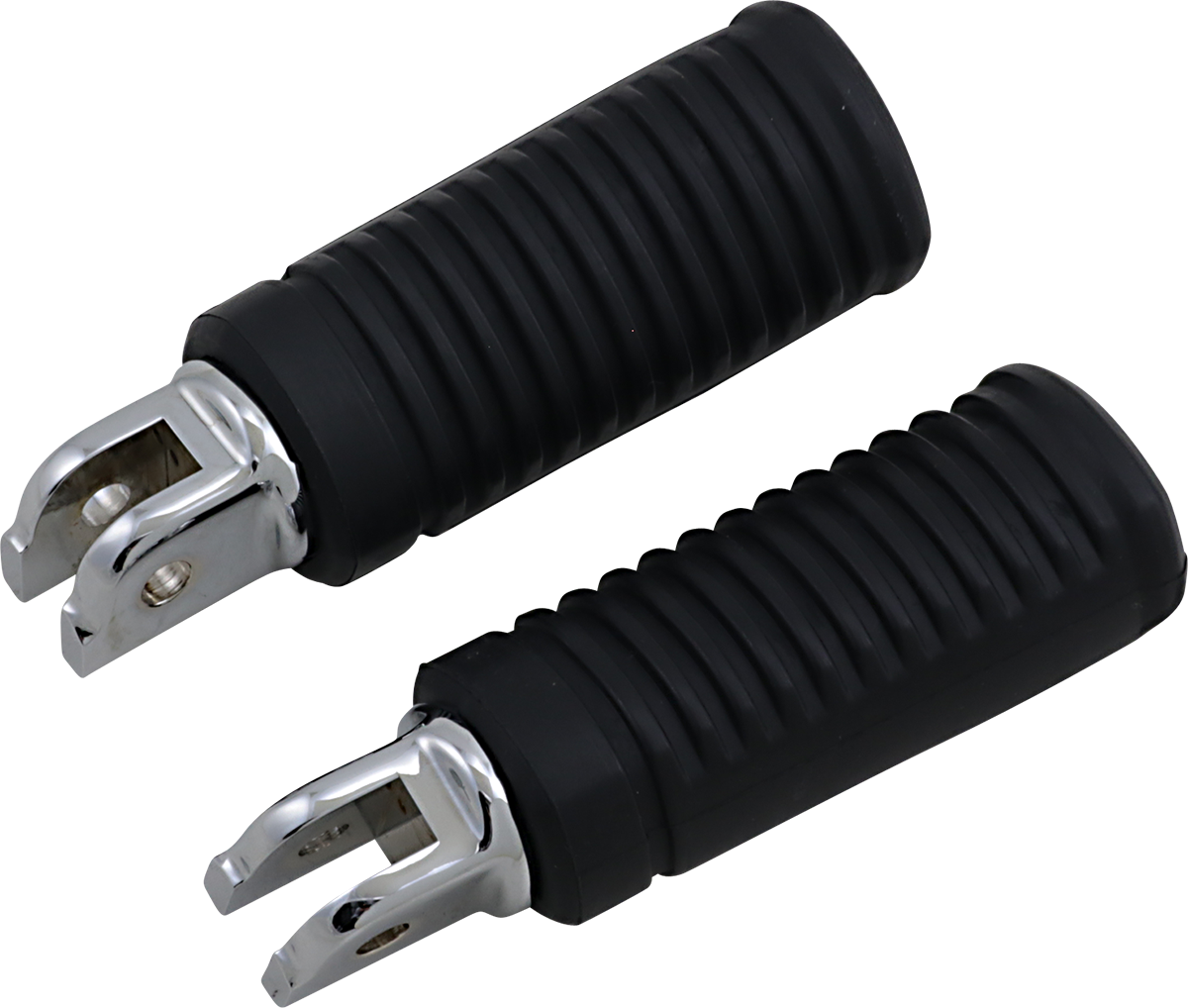 FML Footpegs - Driver - Chrome/Black - FL/FX/ELW 2018 - 2024