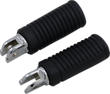 FML Footpegs - Driver - Chrome/Black - FL/FX/ELW 2018 - 2024