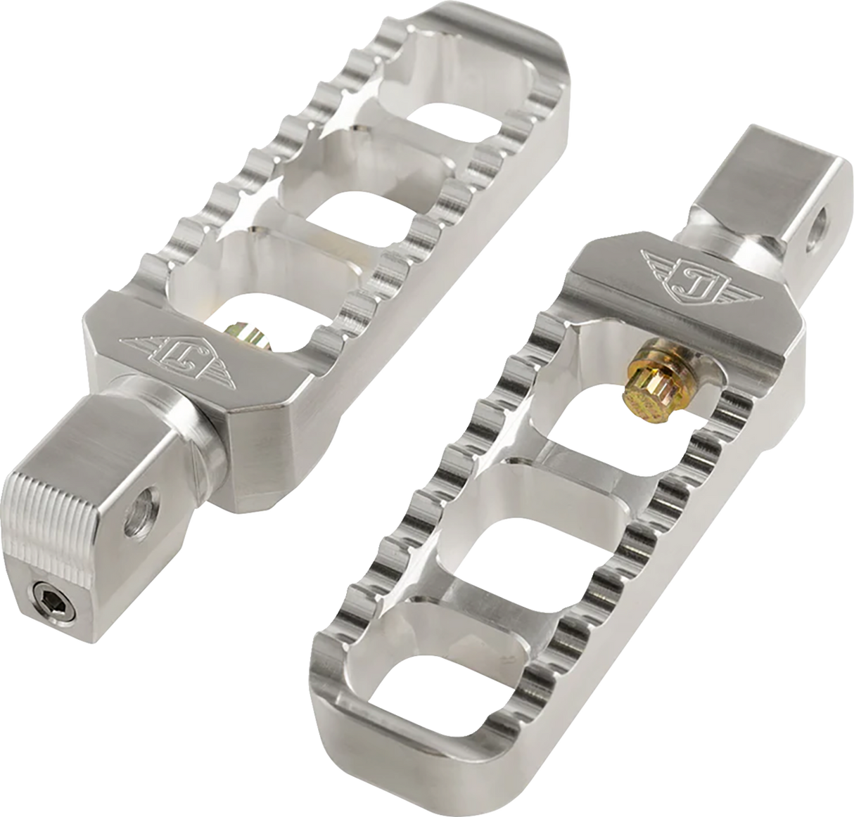 Serrated Footpegs - Silver- Narrow 2017 - 2024