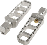 Serrated Footpegs - Silver- Narrow 2017 - 2024