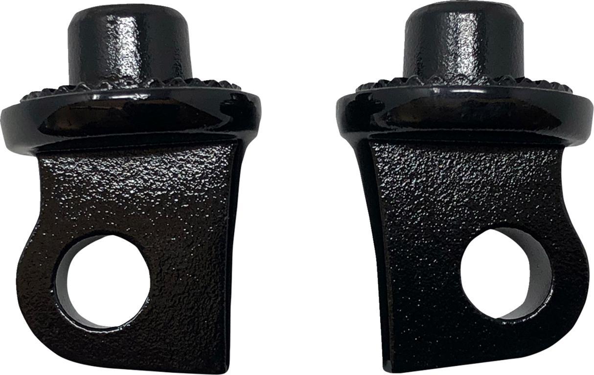 Splined Peg Adapter - Male - Black