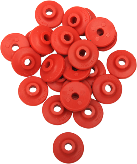 Extra Large Backer Plates - Red - Round - 96 Pack