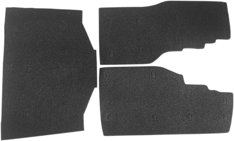 Saddlebag/Tourbox Floormats - Black - Gold Wing \'88-\'00 1988 - 2000