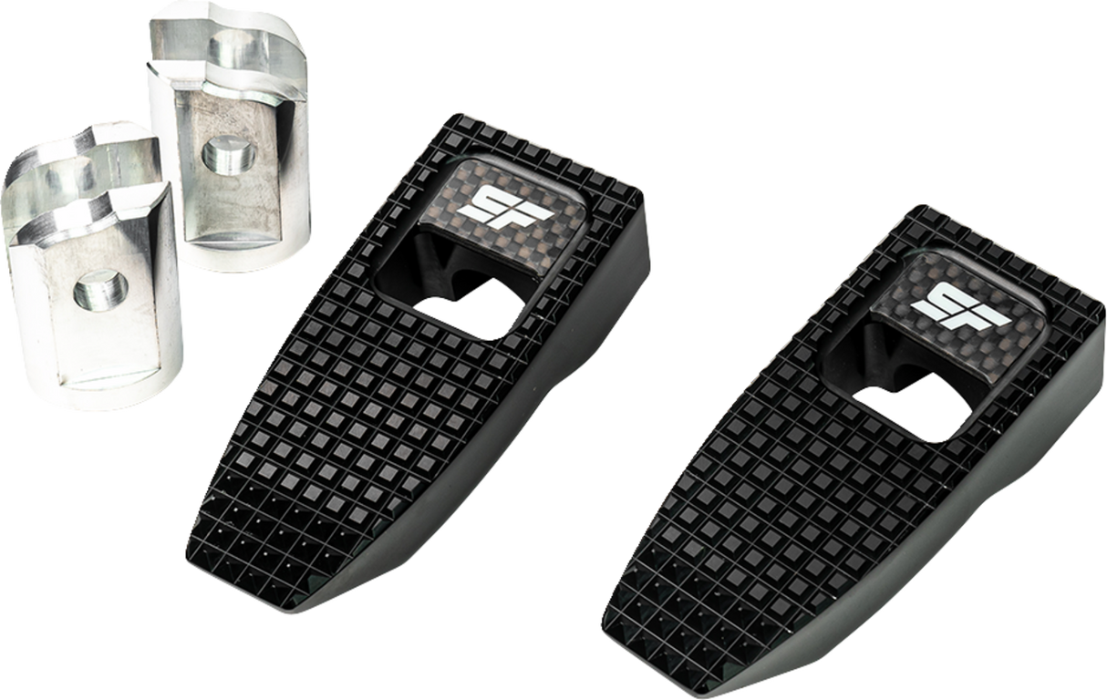 Speed Pegs - Black Anodized - Front 2018 - 2023