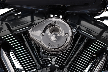 Stealth Mini Teardrop Air Cleaner - M8 - Lava Chrome 2017 - 2024