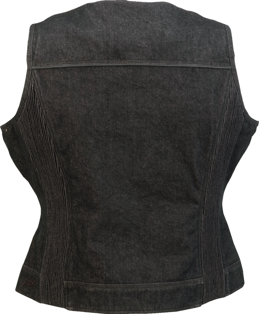 Women\'s Denim Vest - Black - 2W