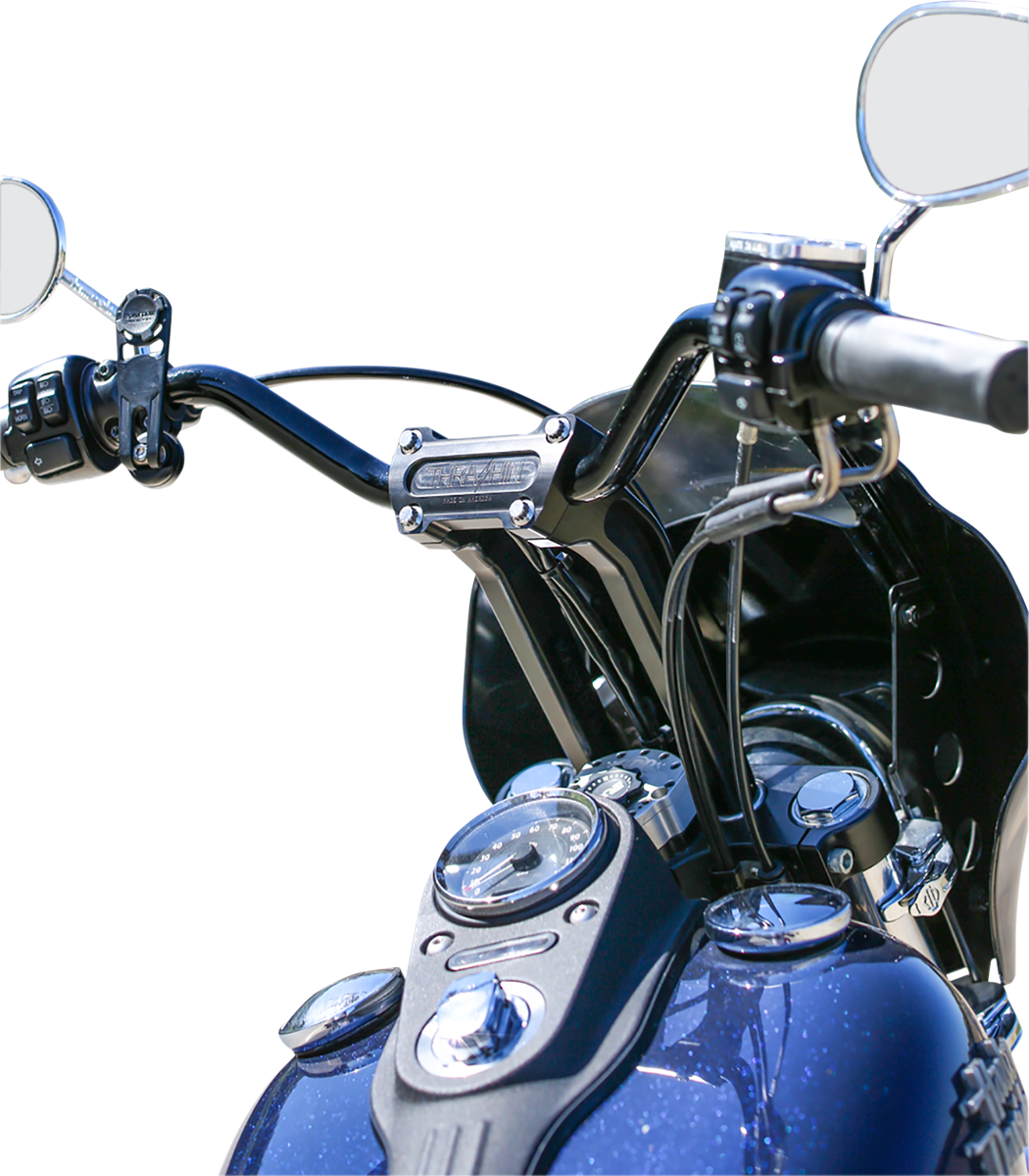 Risers - Pull Back - 9-1/2\" - Black