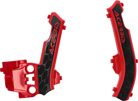 X-Grip Frame Guards - Red/Black - Gas Gas | Husqvarna | KTM 2016 - 2023