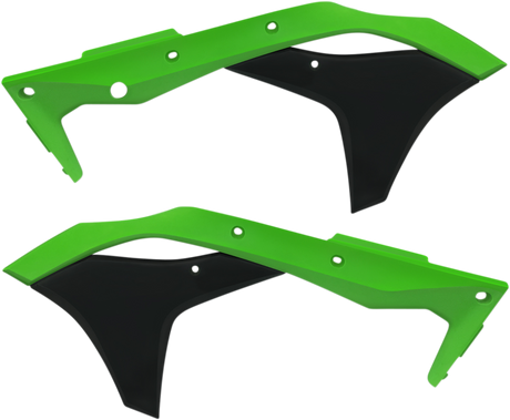 Radiator Shrouds - Green/Black 2017 - 2018