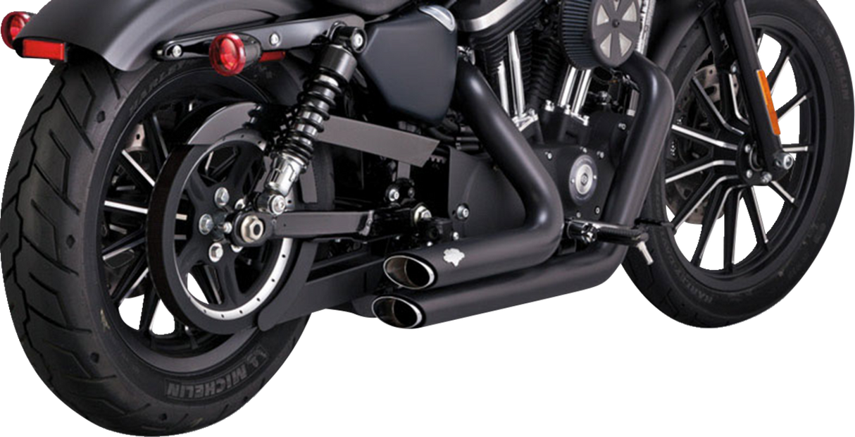 Shortshots Staggered Exhaust System - Black 2014 - 2022