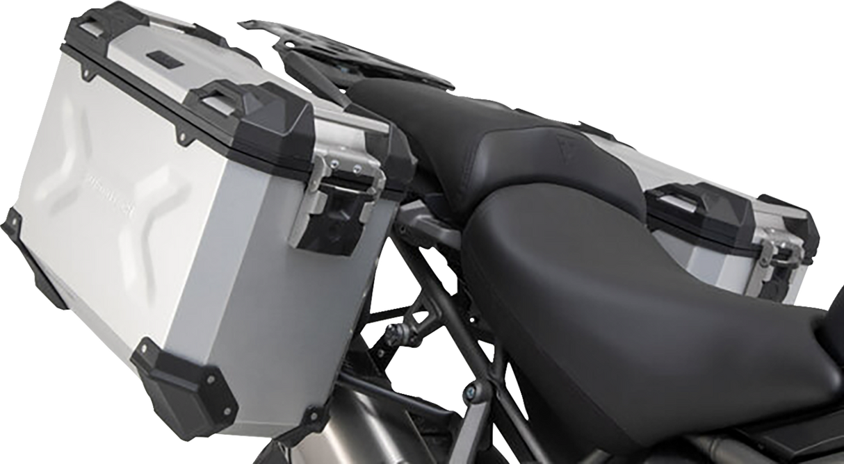 TRAX ADV Aluminum Case System - Silver - Triumph Tiger/Tiger Explorer 1200 \'12-\'21 2012 - 2021