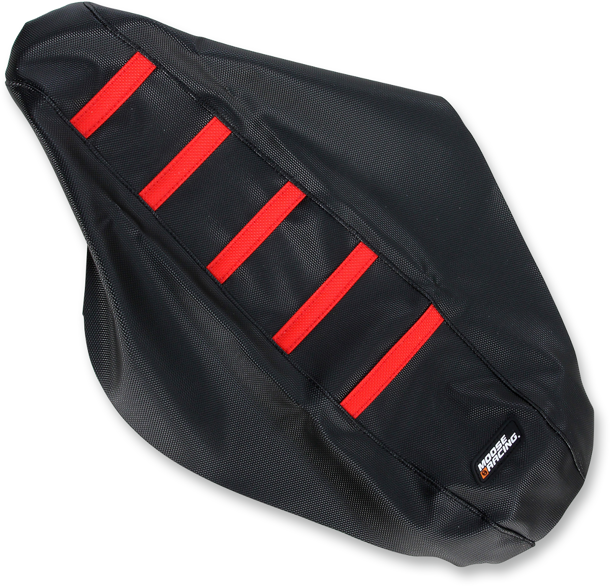 Ribbed Seat Cover - Black Cover/Red Ribs - Honda 2007 - 2025