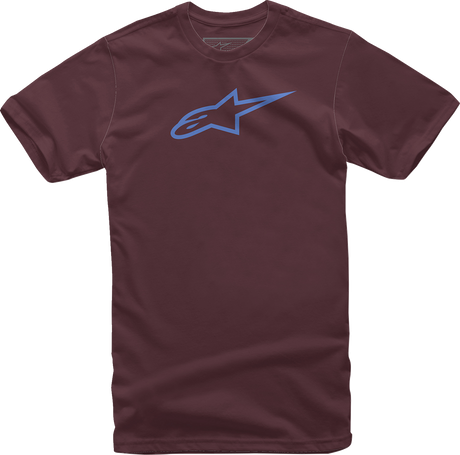 Ageless T-Shirt - Maroon/Blue - Medium