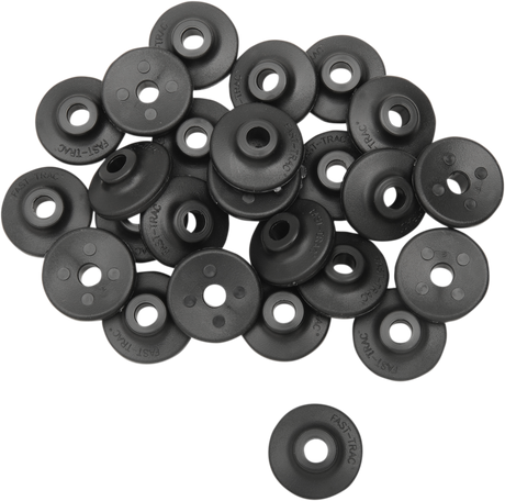 Extra Large Backer Plates - Black - Round - 96 Pack