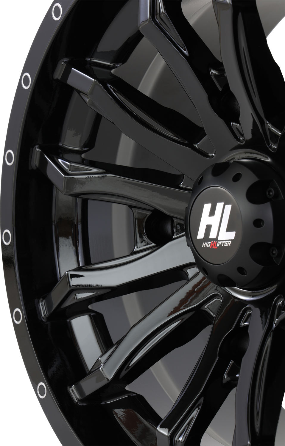 Wheel - HL21 - Front/Rear - Gloss Black - 14x7 - 4/156 - 4+3 (+10 mm) 1996 - 2024