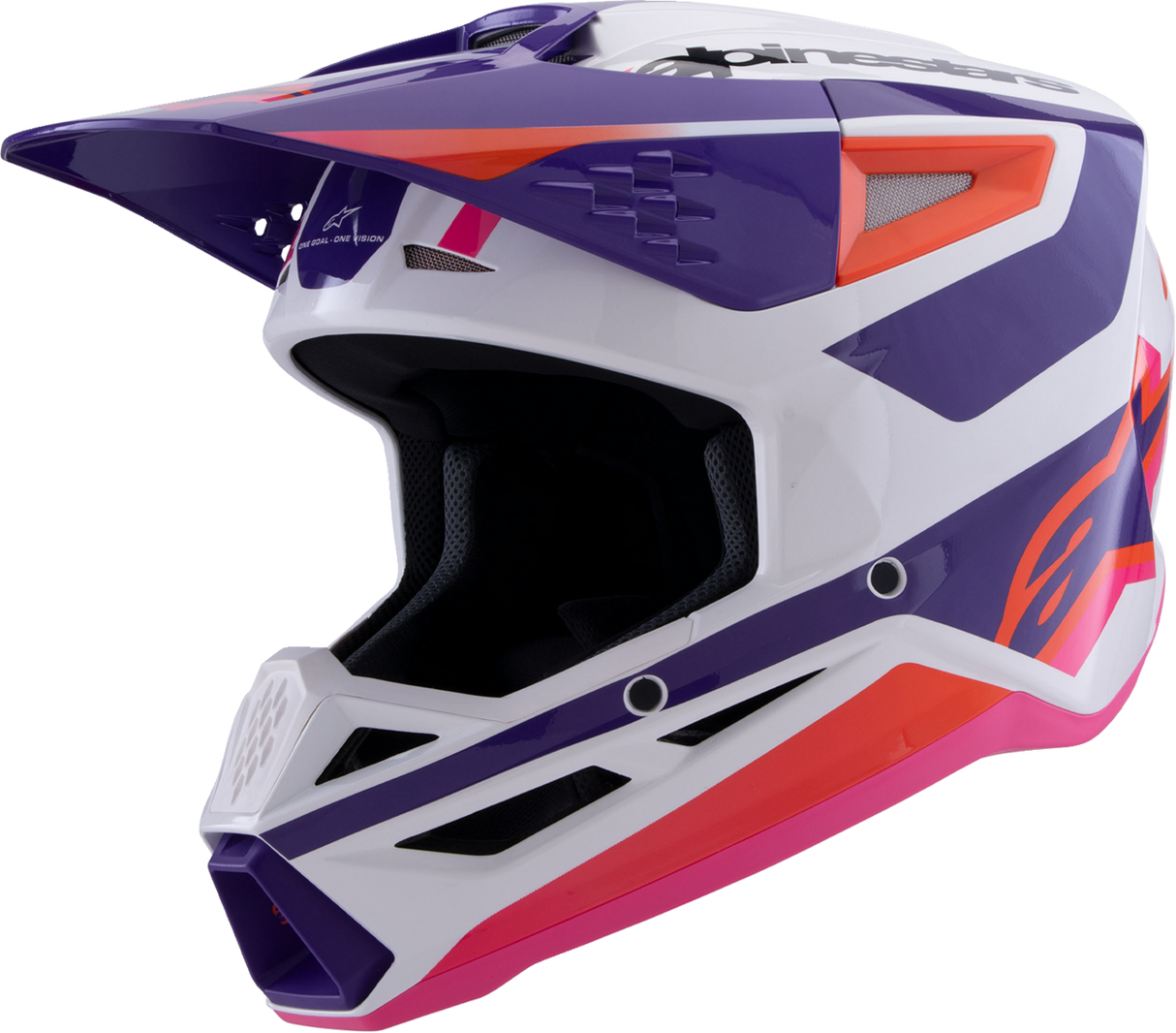 SM3 Helmet - Heat - Gloss White/Purple/Pink - 2XL