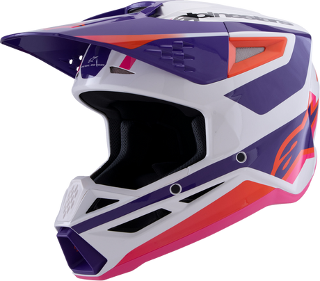 SM3 Helmet - Heat - Gloss White/Purple/Pink - Small
