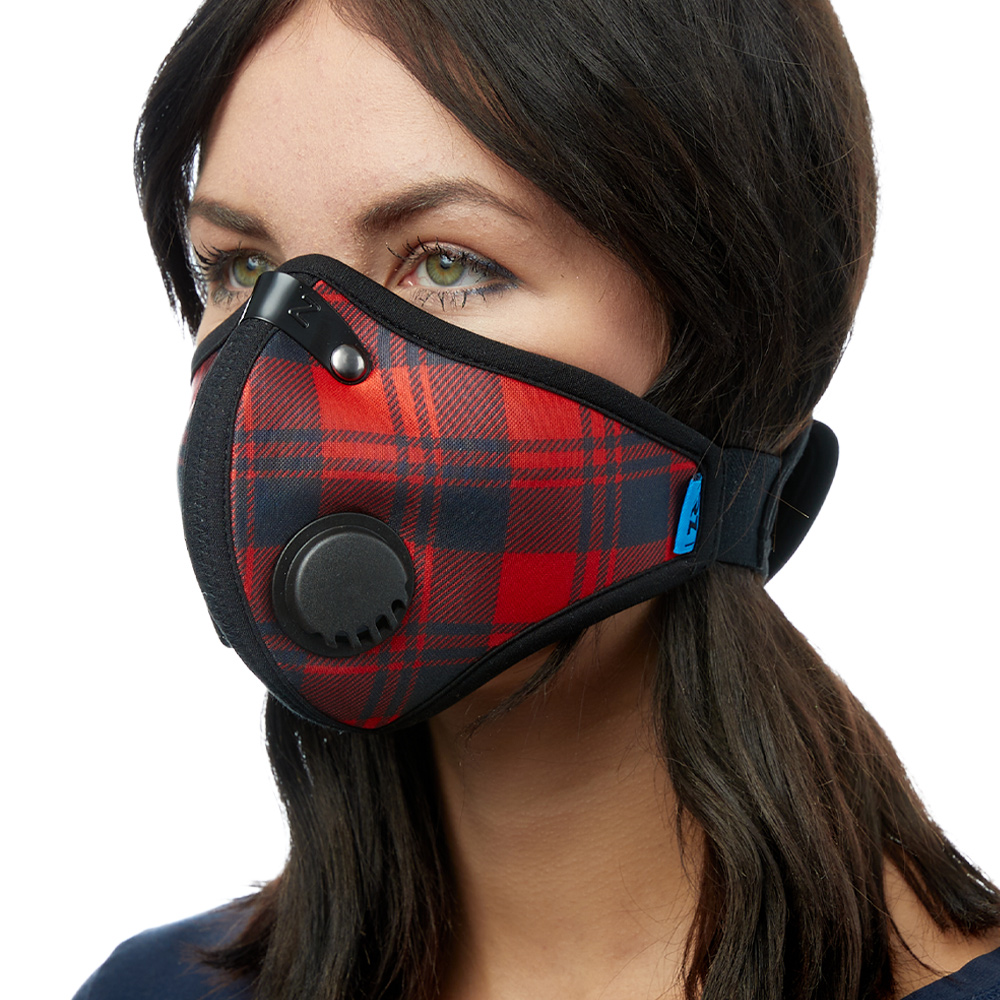 M2 Nylon Mask - Red Plaid - Large