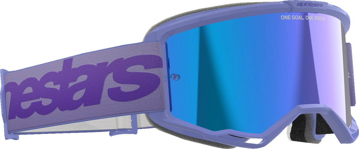 Vision 5 Goggle - Wordmark - Purple - Blue Mirror Lens