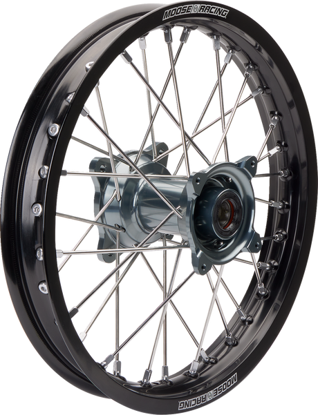 Wheel Assembly - SX-1 - Complete - Front - Black Wheel/Gray Hub - 16x1.85 2021 - 2025