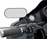 Mirror - Side View - Oval - Black/Matte - Each