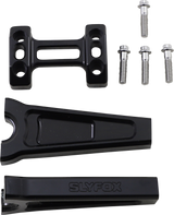 Risers - Straight - 6\" - Black