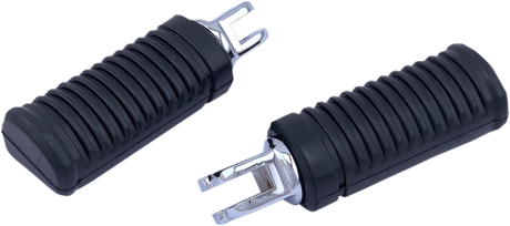 FML Footpegs - Driver - Chrome/Black - FL/FX/ELW 2018 - 2024