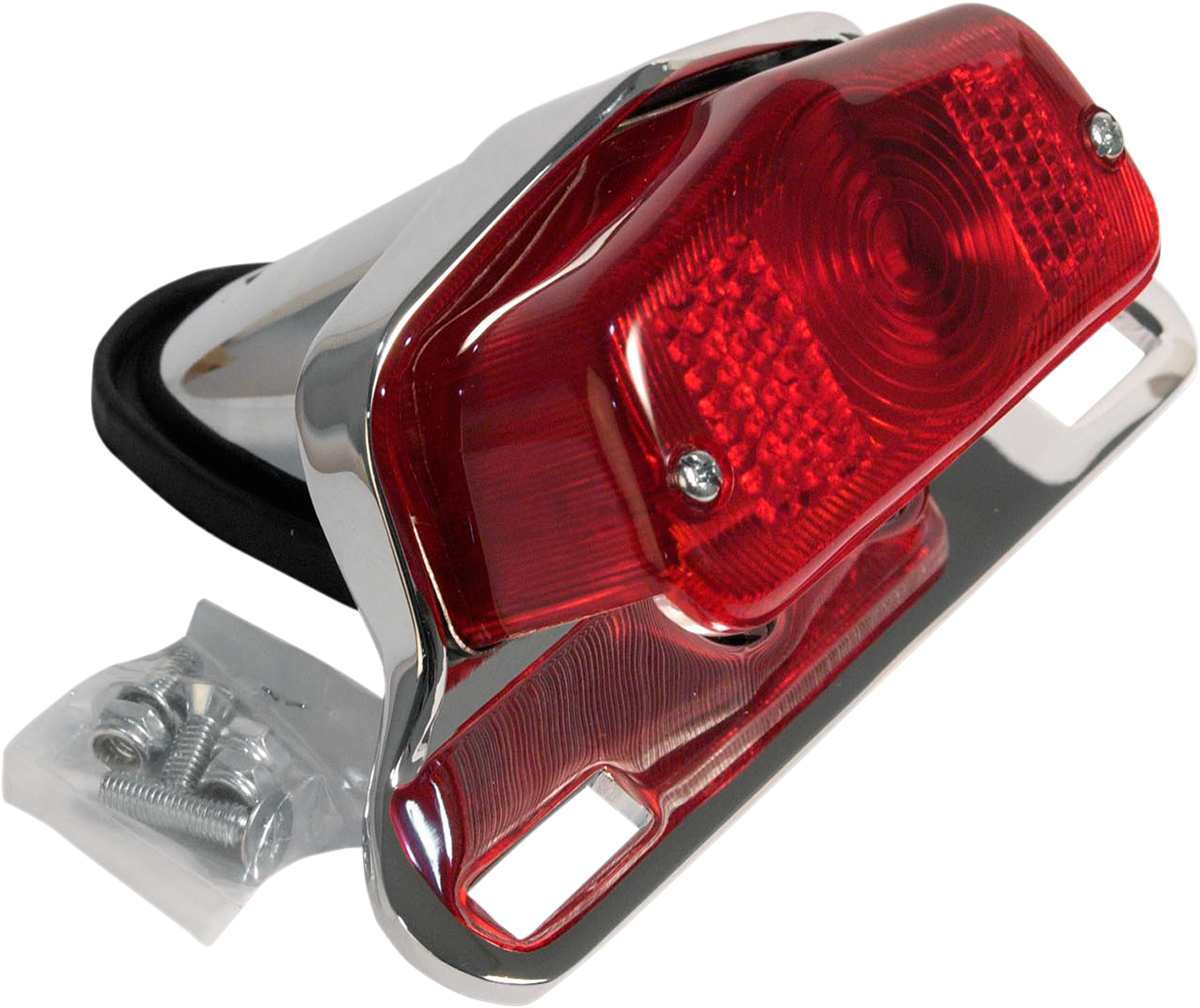 Taillight - Chrome Bracket - Red Lens