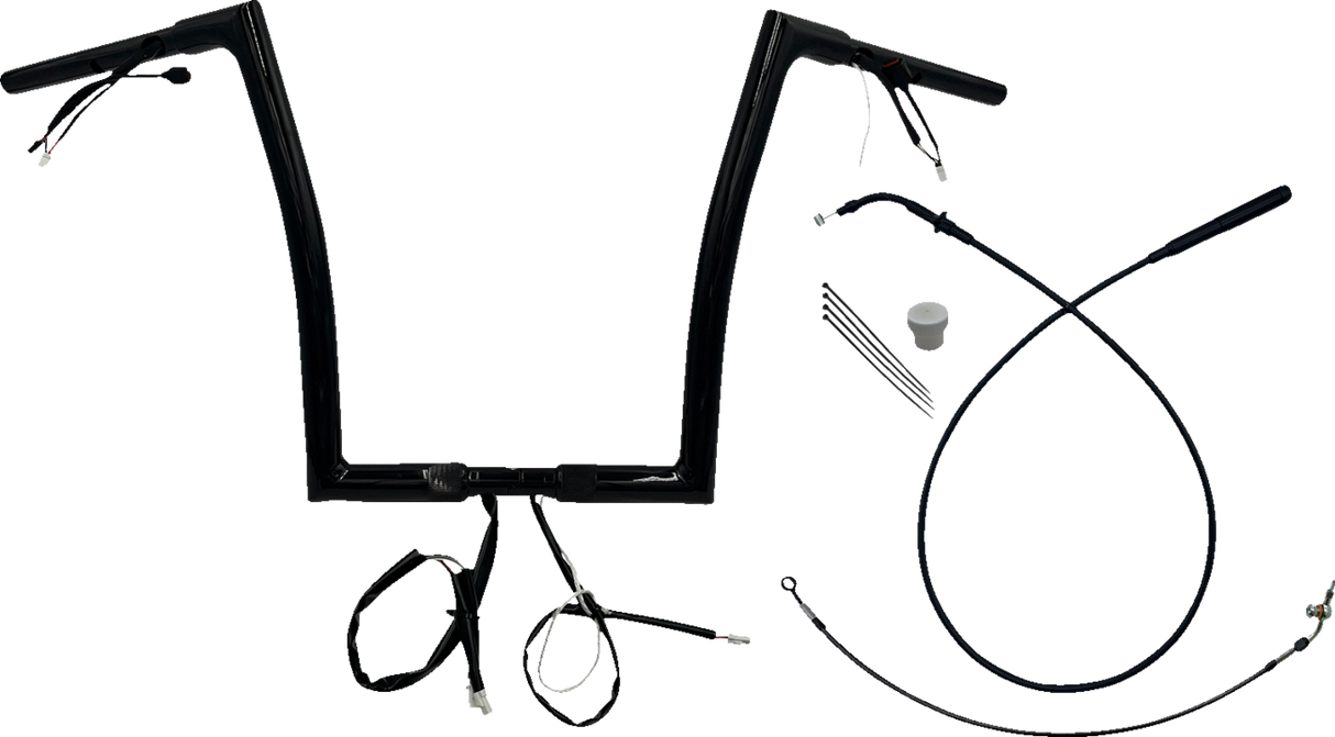 1-1/4\" EZ Install Flat Top Handlebar - 14\" - Black 2023 - 2024