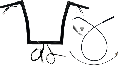 1-1/4\" EZ Install Flat Top Handlebar - 14\" - Black 2023 - 2024