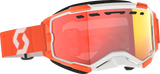 Fury Snow Cross Goggle - Orange - Enhancer Red Chrome Lens