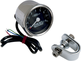2.4\" Mini Electronic 8000 RPM Tachometer - Chrome Housing - Black Face 1999 - 2003