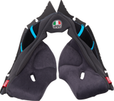 Pista GP RR Cheek Pads - Gray/Cyan - 2XL
