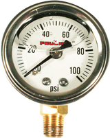 Oil Pressure Gauge - 1.5\" Dial - Bottom Port - White Face