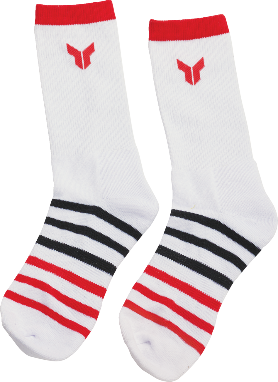 Crew Socks - White - Large/XL - 3 Pack