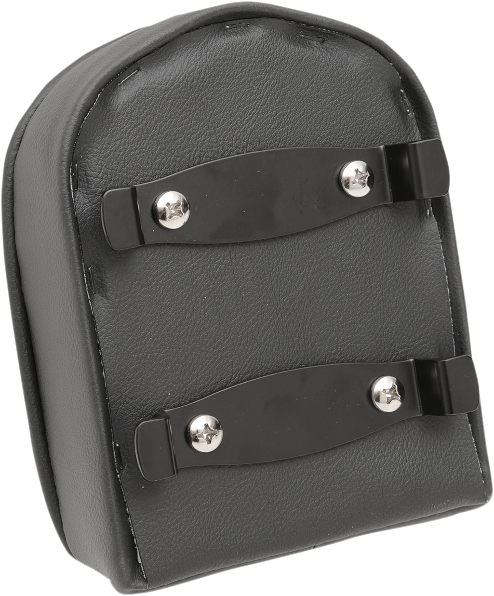 Sissy Bar Pad - Short - Pillow W/Piping - Black