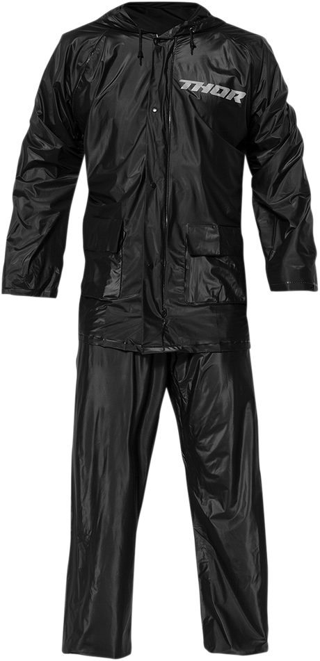 PVC Rainsuit - Black - Medium