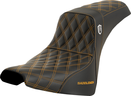 Pro Series SDC Performance Seat - without Backrest - Gold Stitch - FXBB/FXST \'18-\'23 2018 - 2023