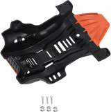 Skid Plate - Black/\'16 Orange - Gas Gas | Husqvarna | KTM 2019 - 2023