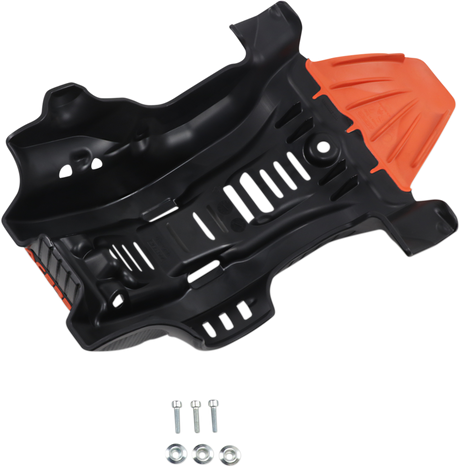 Skid Plate - Black/\'16 Orange - Gas Gas | Husqvarna | KTM 2019 - 2023